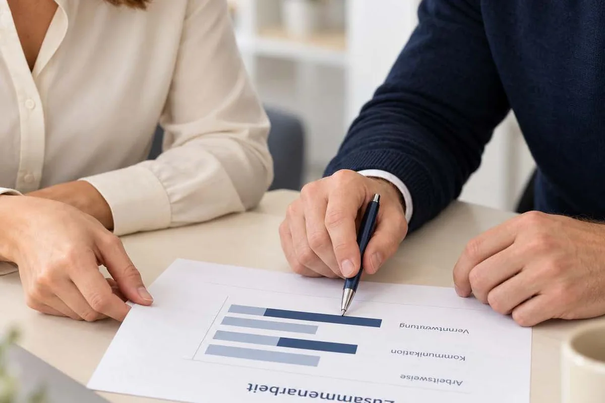 Auswertung zu Zusammenarbeit in den Händen