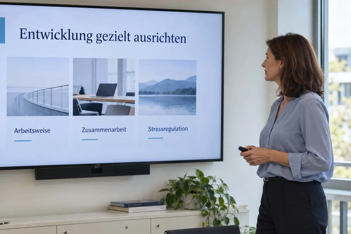 Präsentation: Entwicklung gezielt ausrichten